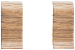 Соединитель для плинтуса ПВХ 56мм (в упаковке 2штуки) медовый дуб Микстон 145