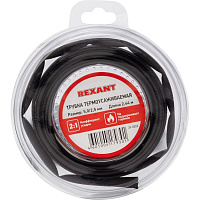 Трубка термоусаживаемая черная 5,0/2,5мм -2,44 м REXANT 29-0026