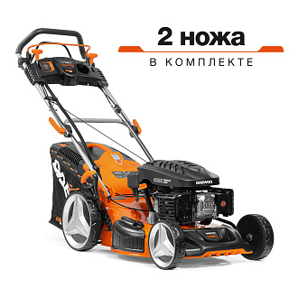 Газонокосилка бензиновая  DAEWOO DLM5500SVE самоходная/электрозапуск 7.0лс 80л травосб 42кг купить