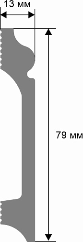 Плинтус 79*13мм 2 метра Cosca RT032 купить