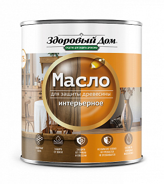 Масло интерьерное  Орех Здоровый Дом 9593083 (0.75л) купить