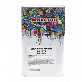 Лак битумный Микстон БТ- 577 Микстон Черный (0.9кг) купить