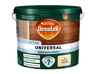 Пропитка-антисептик Omnitex by Pinotex Universal 2в1 база CLR бесцветная 50035507(2.5л) купить