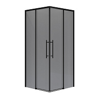Ограждение душевое Nova NG-2830-34BLACK черный матовый стекло тонированное 100*100*195см Niagara