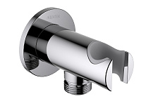 Подсоединение шланговое с держателем хром Aquatek AQ2460CR