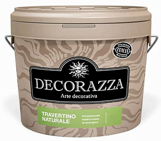 Покрытие Decorazza Travertino naturale DTRN001-07 фактурное белое базовый цвет TN 10-29 (7кг) купить