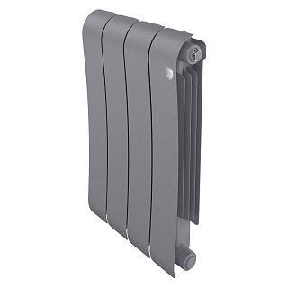 Радиатор биметаллический Infinity 500мм 4 секций Silver Satin Royal Thermo RTINSS5004 купить