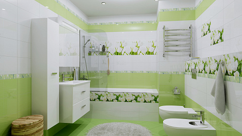 Плитка настенная Элара верде 20.1*40.5 см, AZORI 503961101 купить