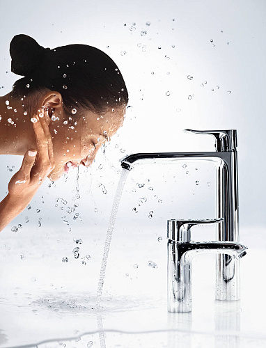 Смеситель HANSGROHE Metris 31082000 для раковины с высоким изливом хром купить