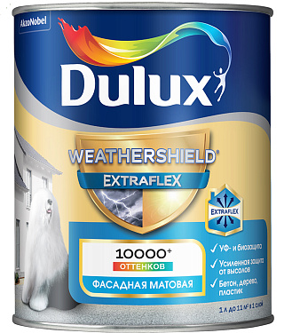 Краска фасадная Weathershield Extraflex  бесцветная база BC Dulux 5736107 (0.9л) купить