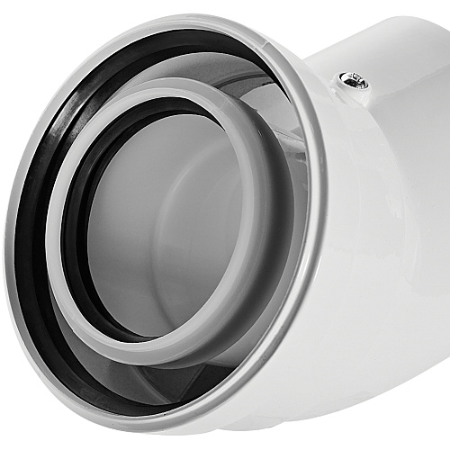 Отвод 45 конденсационный D 80 п-м / 125 п-м коаксиальный Rommer RCA-8012-000045 купить