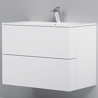 Тумба подвесная SPIRIT V2.0 с раковиной SPIRIT 80 белый глянец AM.PM M70AFHX0802WG купить