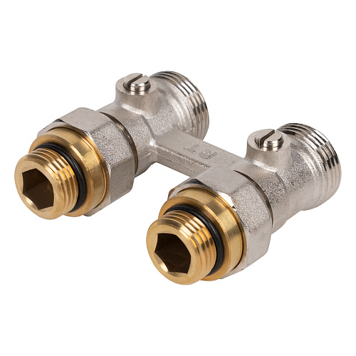 Узел нижнего подключения прямой для радиатора 1/2"*3/4"EK никель Royal Thermo RTE 07.00001 купить