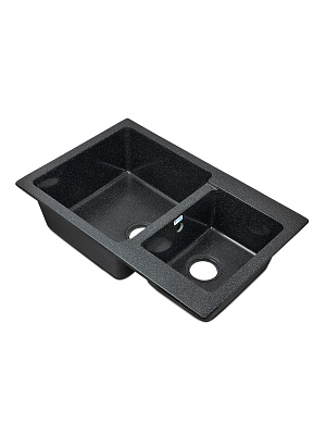 Мойка врезная PRO BOXY SA-B780K 2 чаши SANTREK AQUA 313779 черный-308 купить