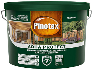 Пропитка для дерева Pinotex Aqua Protect бесцветная (9л) купить