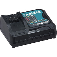 Зарядное устройство Makita DC10SA для аккумуляторов 10.8В (слайдер) 1.3/2.0/4.0Ач Li-ion (197347-2)
