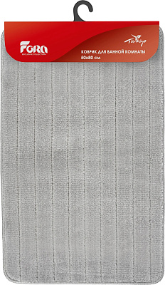 Коврик для ванной STAR WEB 50*80см серебристый FORA FOR-HAP-50-80SIL купить