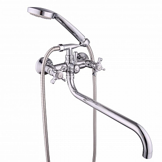 Смеситель для ванной BBD-2005-35S-61 с длинным изливом хром, Lucky Tap купить
