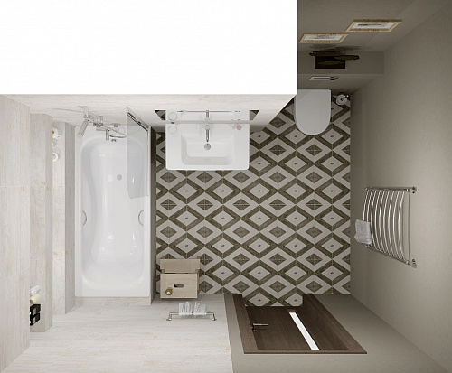 Декор 1 Арлингтон, светлый, 19.9*60.3см LB-CERAMICS 3606-0018 купить