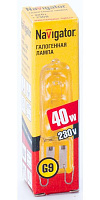 Галогенная лампа Navigator NH-JCD9-40-230-G9-CL 
