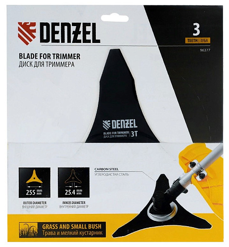 Диск для триммера 255*25.4мм Denzel 96377 купить