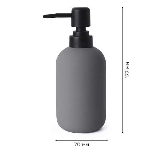 Дозатор настольный FEEL GRAY серый, керамика FORA FOR-FE021GR купить