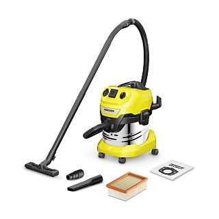 Пылесос хозяйственный Karcher WD 4 P S V-20/5/22 (розетка) 1000Вт всас/выдув бак-20л нерж сталь (1.628-290.0) купить