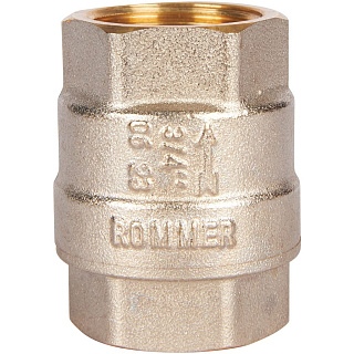 Клапан обратный 3/4 пружинный муфтовый с металлическим седлом Rommer RVC-0001-000020 купить