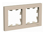 Рамка 2-местная Atlas Design ATN001202 песочный 6876451 Рамка 2-местная Atlas Design ATN001202 песочный 6876451