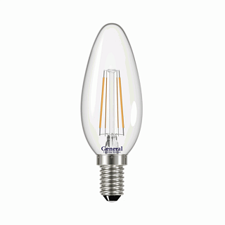 Лампа свеча GLDEN-CS-7-230-E14-2700 Филамент 7Вт прозрачный купить