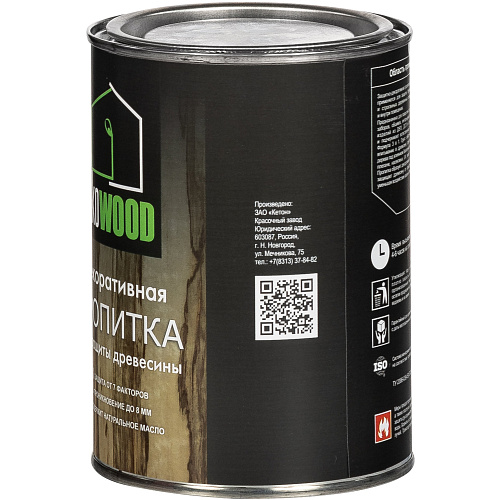 Пропитка декоративная для древесины EKOWOOD орегон (0.75л) купить