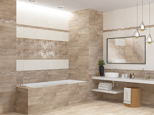 Декор SONNET BEIGE FLOWER 20.1*50.5см AZORI купить