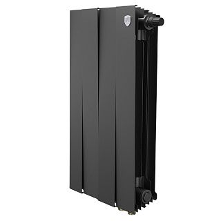 Радиатор биметаллический PianoForte 500 VDR80 4 секции Royal Thermo RTPNNSVDR8050004 Noir Sable купить