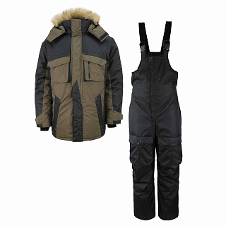 Костюм зимний "IFRIT WORGEN" taslan blazer Membrane черный/хаки, р.48/50-170/176см Элементаль К-473 купить