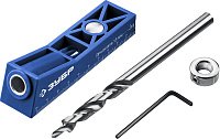 Кондуктор МИНИ одинарный для глухих отверстий 1 отверстие Зубр 30092