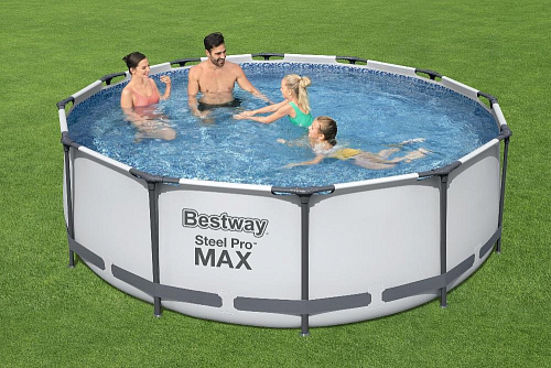 Бассейн каркасный Bestway Steel Pro Max с фильтром-насосом 9150л 366*100см 56260 купить