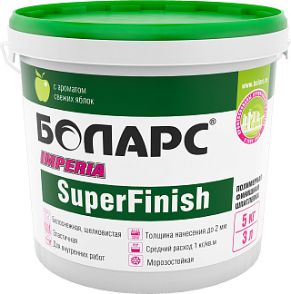 Шпатлевка готовая IMPERIA SUPER FINISH  белый Боларс (5кг) купить