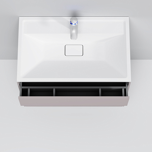 Тумба подвесная INSPIRE V2.0 с раковиной INSPIRE 80 3 ящика элегантный серый AM.PM M50AFHX0803EGM купить