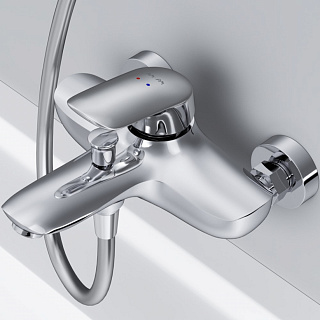 Смеситель Bliss L для ванны и душа излив 195 мм хром AM.PM F5310032 купить