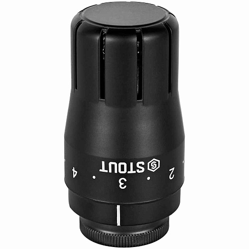 Комплект клапанов термостатических Design прямой 1/2 черный Stout SVTDK-0001-000015B купить
