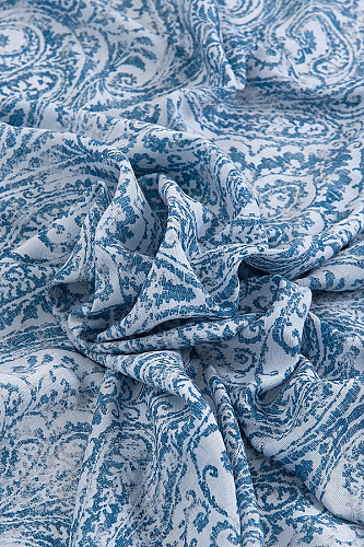 Штора готовая VERRAN Paisley на шторной ленте голубая 140*260см 315-03 купить