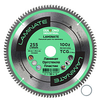 Диск пильный по ламинату DIAMOND INDUSTRIAL ф255*30мм*100 зуб TCG Laminate (DIDL255Z100)