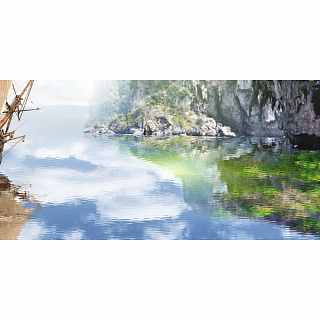 Панно Ялта 6 25*50 см синий, Берёзакерамика купить