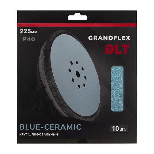 Круг шлифовальный GrandFlex BLUE-CERAMIC P40, 225мм (10шт) DLT 2998 купить