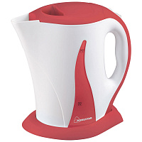 Чайник электрический HomeStar  HS-1003 1.7л бело-коралловый  002679