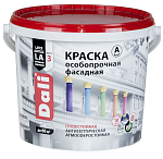 Краска для фасадов особопрочная DALI белая матовая - 5 л