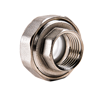 Муфта комбинированная разъемная раструбная полипропилен D20-1/2"BP белый цвет РВК 020561 купить