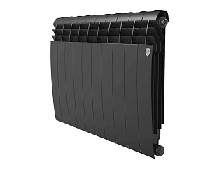 Радиатор биметаллический BiLiner B 500 10 секций Royal Thermo RTBB350010 черный купить