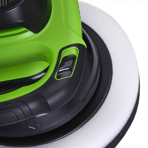 Полировальная машина акк. Greenworks G24BU10, 24V, 254 мм, 2800 об/мин, ампл.11,5 мм, без АКБ и ЗУ (3502107) купить