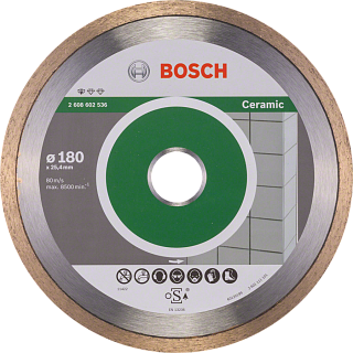 Алмазный диск Bosch 180*25.4*1.6 Standard for Ceramic плитка,к/гранит,мрам сплошной(мокрый) (2608602536) купить